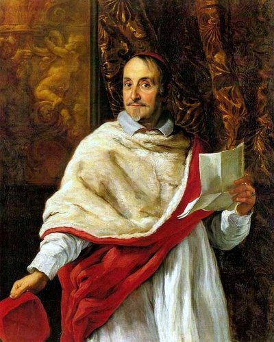 Portret van kardinaal Luigi Alessandro Omodei door Giovanni Battista Gaulli